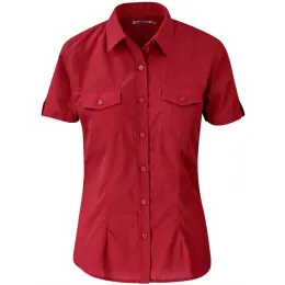 Ladies Short Sleeve Kensington Shirt Red